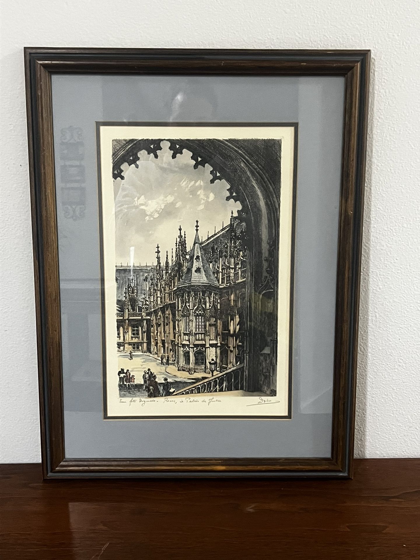 Signed and framed certified original etching by Andor Székely von Doba Lived From 1877 To 1945