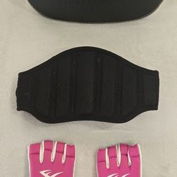 Training Belt And Boxing Gloves 