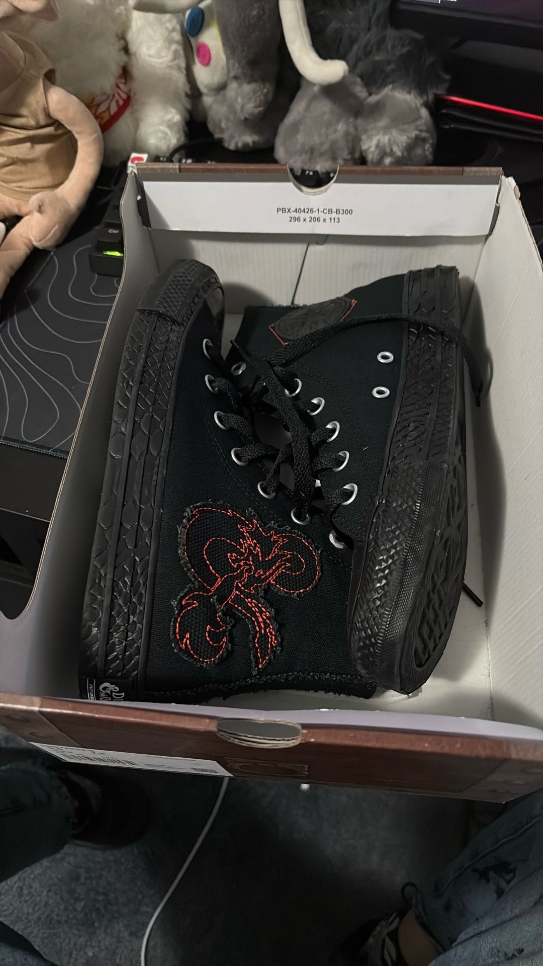 Converse x Dungeons & Dragons Chuck Taylor All Star High-Top Sneaker - Black / Red