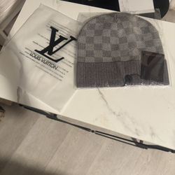 Louis Vuitton Gray Beanie