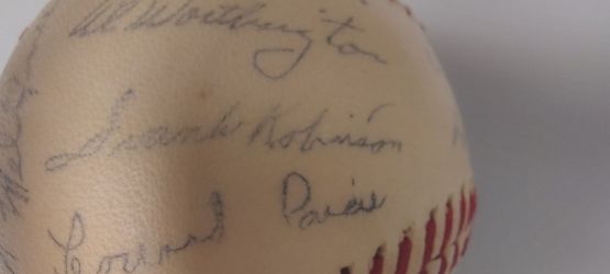 1963 Cincinnati reds fascimile baseball