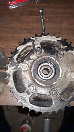 Sprocket off of a 250 Suzuki