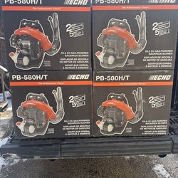Brand new Echo PB-580H/T216 MPH 517 CFM 58.2cc Gas 2-Stroke Backpack Leaf Blower with Tube Throttle