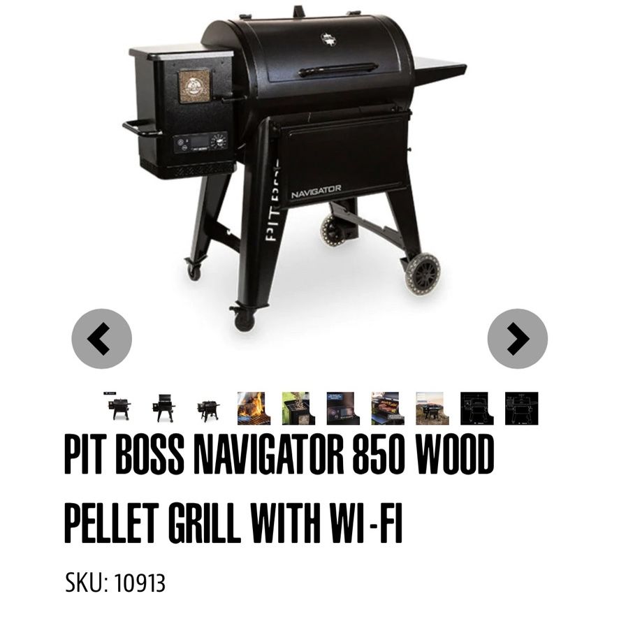 Pit Boss Navigator 850 Wood Pellet Grill Black