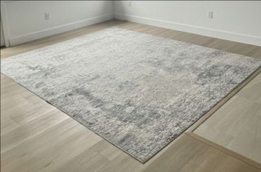 Area Rug Carpet - Gray and Blue
