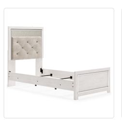 Twin Upholstered Headboard With Tufted Design