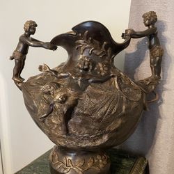 Anqtique Bronze Heavy Vase