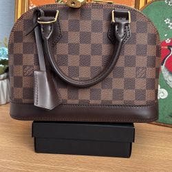 Authentic Louis Vuitton Alma bb Damier