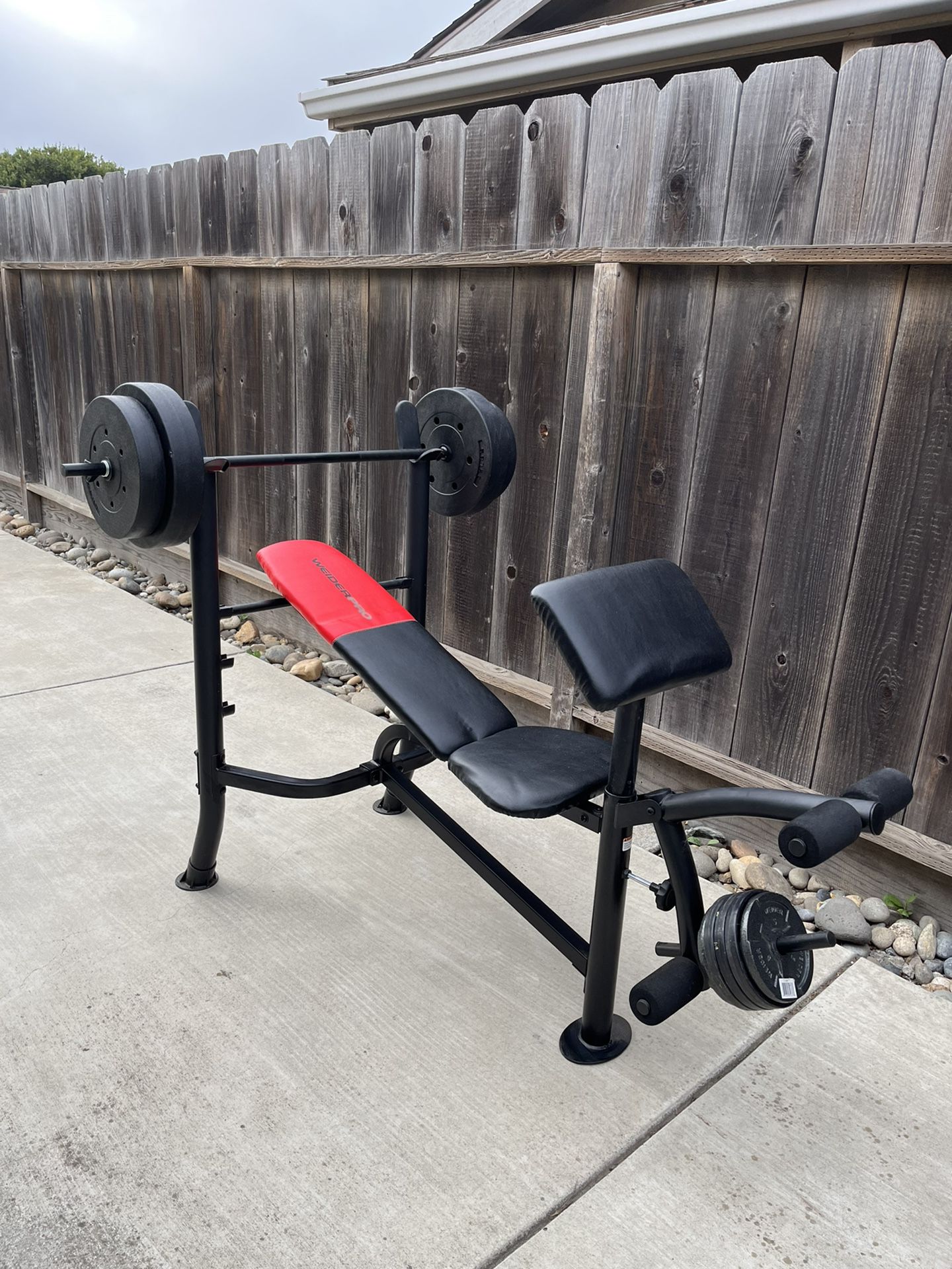 Weights and Bench Set.