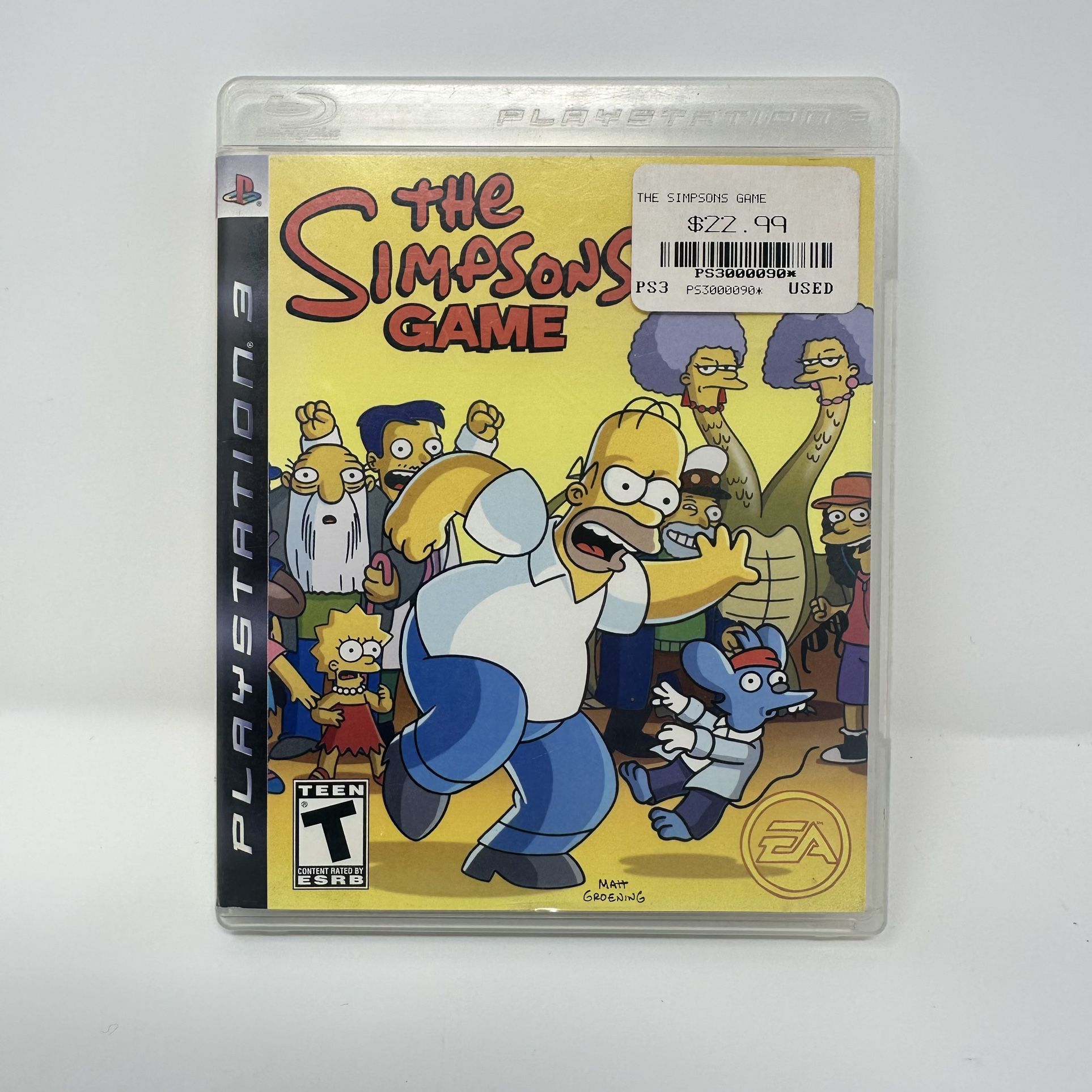 Simpsons Game (Sony PlayStation 3 PS3, 2007) COMPLETE CIB Tested