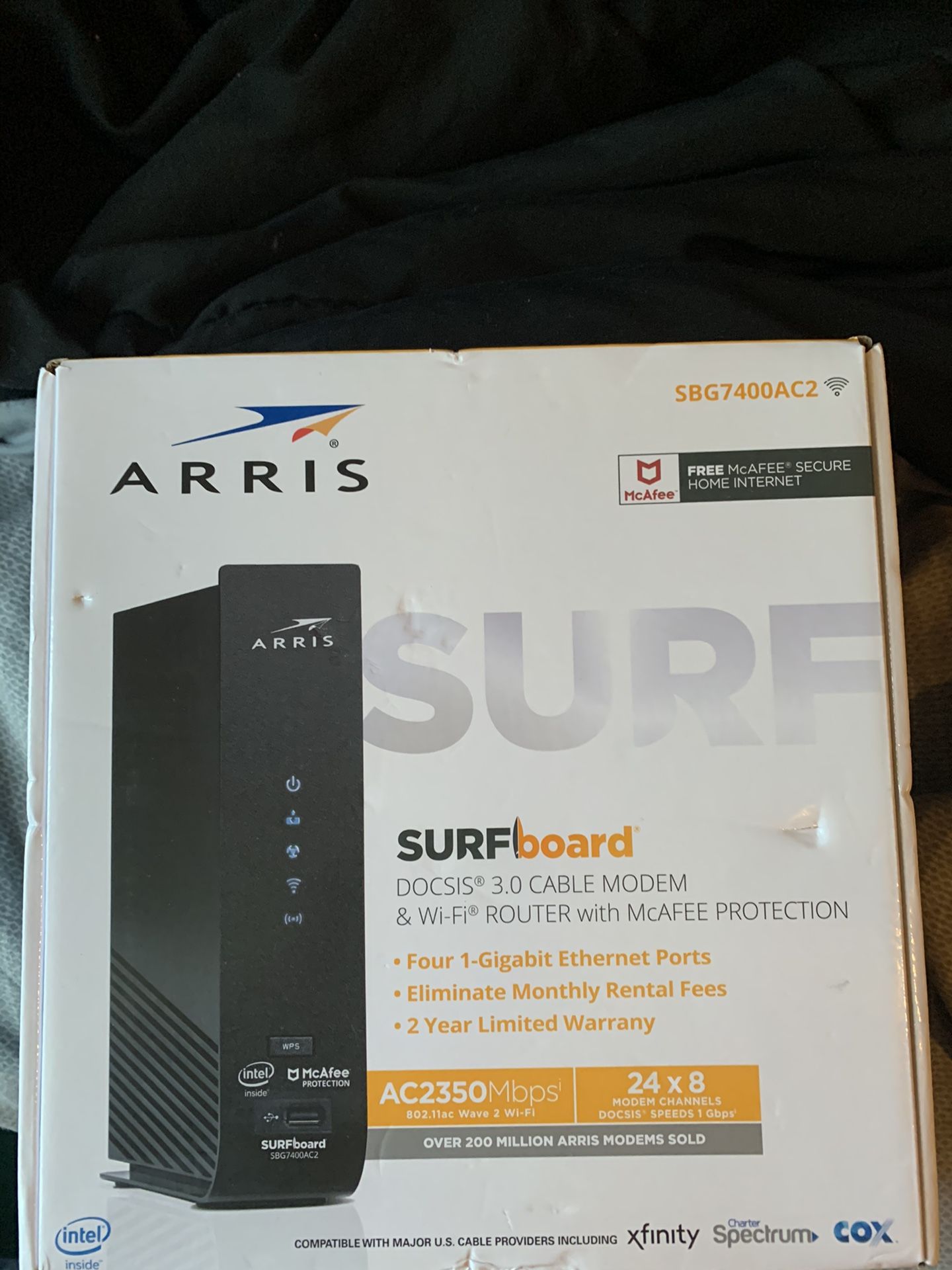 Arris 3.0 cable modem/wifi router