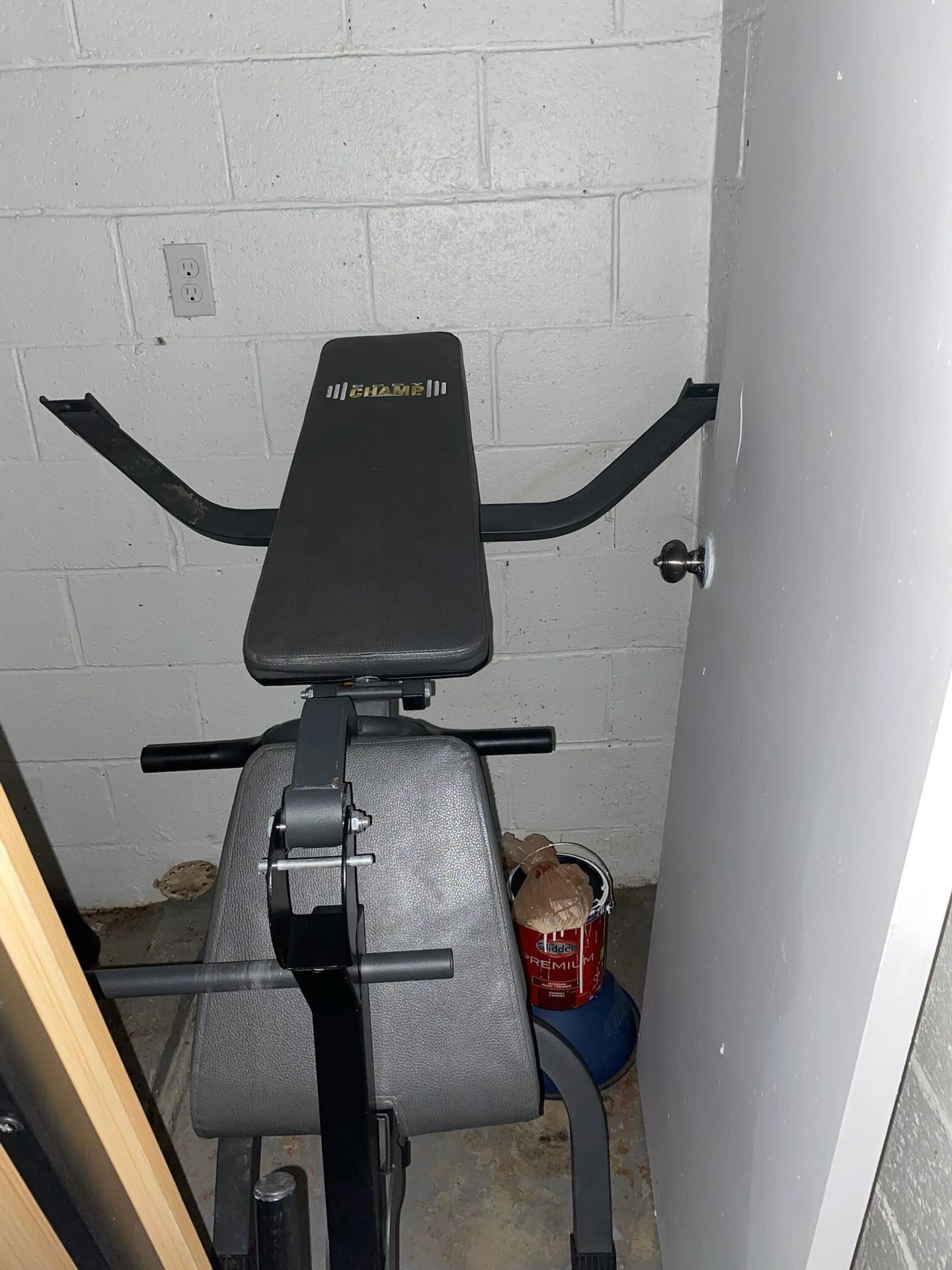 Workout Bench + Leg Curl Extension 