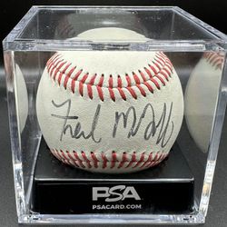 Fred McGriff Autographed Baseball PSA DNA AO03784 Jays, Padres, Braves, Cubs, LA