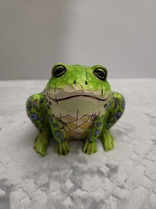 Jim Shore Vintage Enesco Frog Outdoor Votive Candle Holder 2005 (X)
