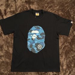 BAPE Color Camo Big Ape Head Tee Black/Navy