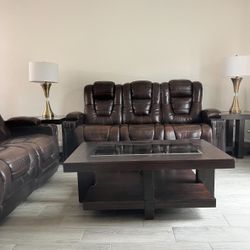 Leather Electric Reclinable Couches