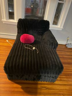 Black couch lightly used