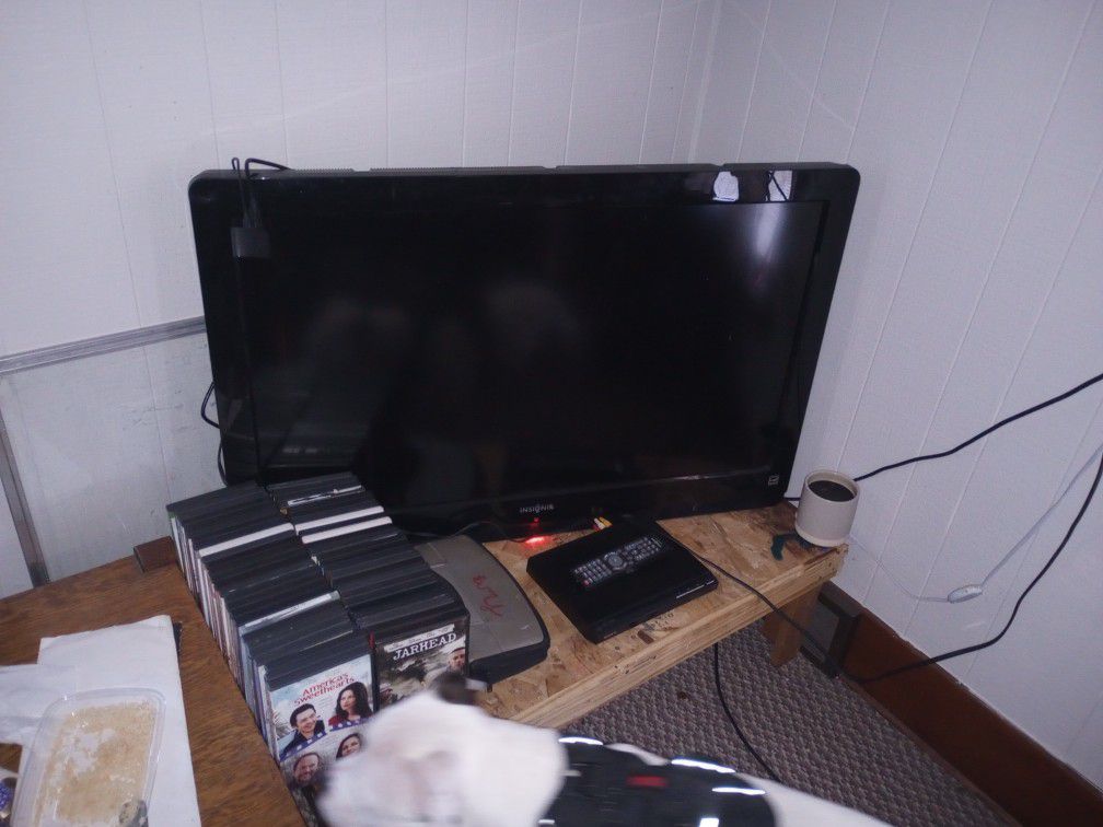 DVD Player, DVDs And A TV 