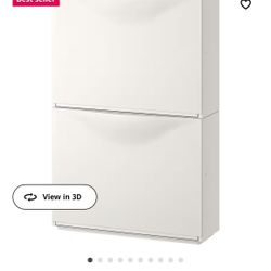 IKEA Trones Shoe/storage cabinet, white