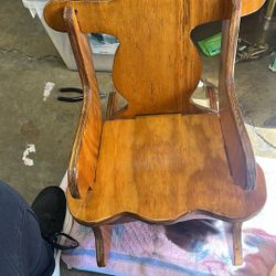 Child’s Hand Made Solid Wood  Rocking Chair 