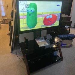 42” RCA LED Tv, Television, With Stand With Shelves