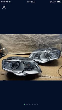 OH79 Fit 06-10 Passat Volkswagen Chrome Headlight Pair 