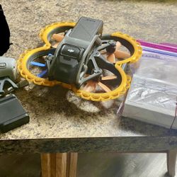 DJI Avata FPV Drone W Motion Controller 2,Extra Props/Landing Gears,Flex Bumpers