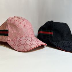 Men’s Women’s adjustable Hats Pink/Black (Lot  Of 2)