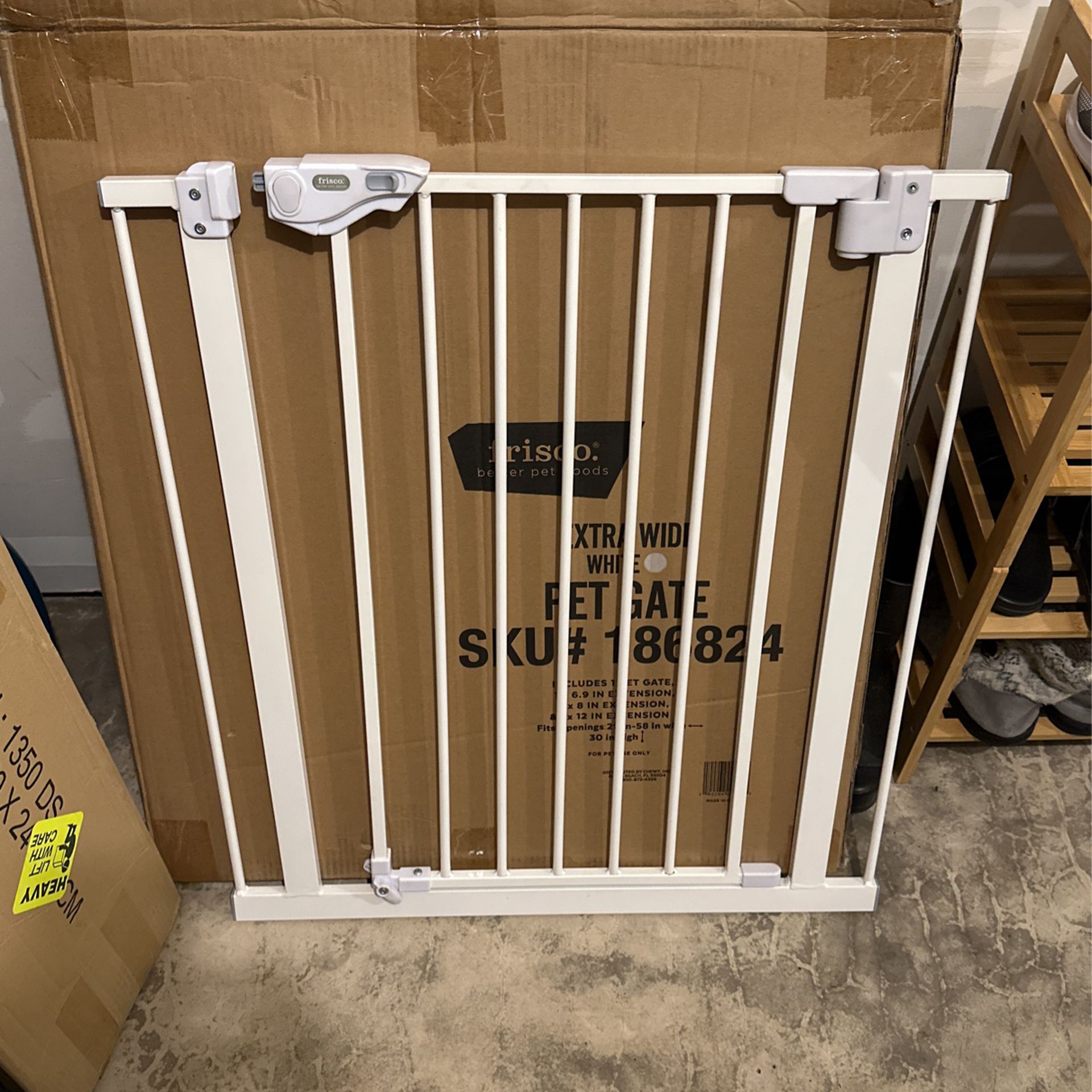 Extra Wide Pet Gate White