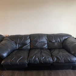 Black Leather Couches