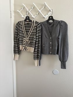 Two Beautiful Express women’s short jackets size Xs like new $15 each 