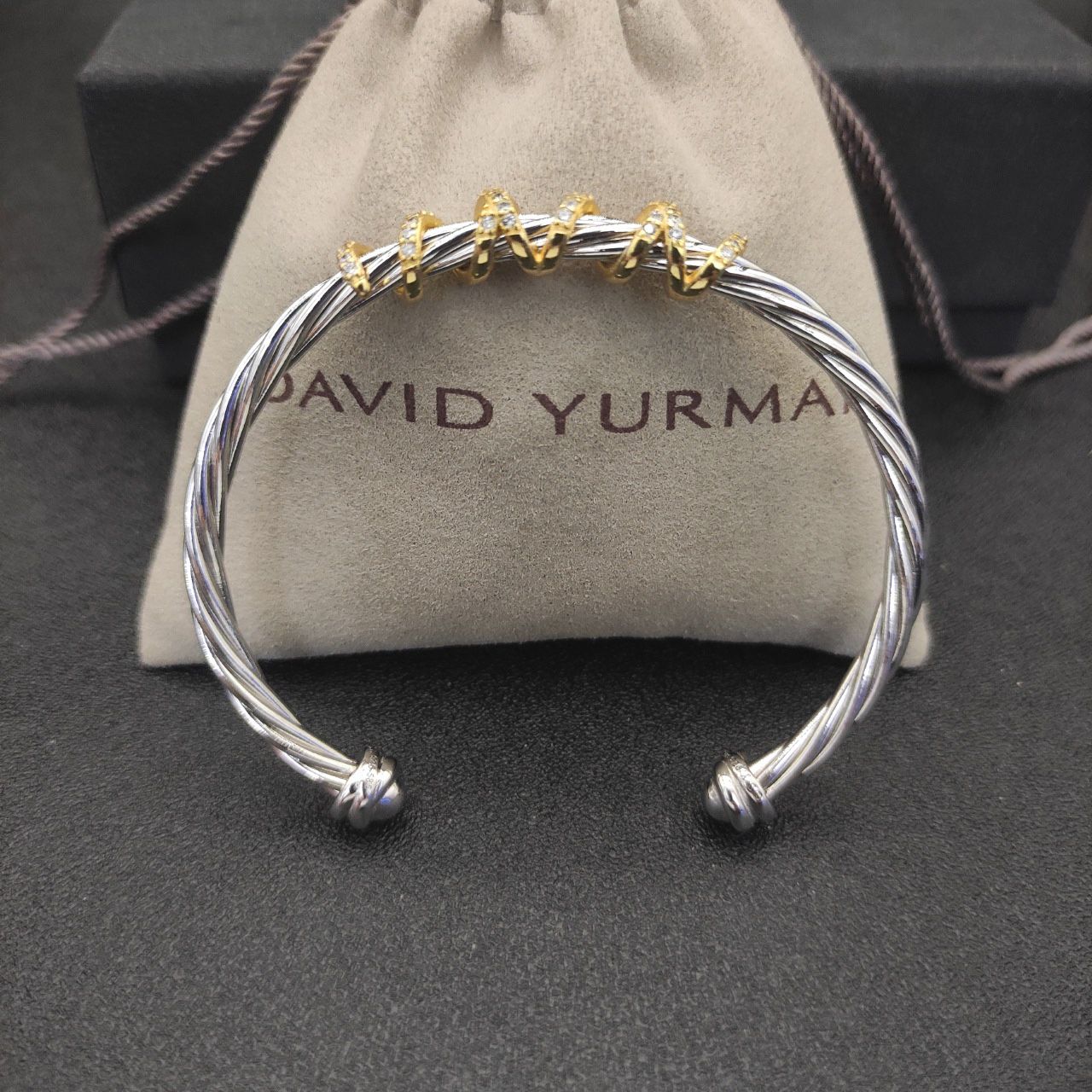 David Yurman 4mm Helena Center Station Bracelet