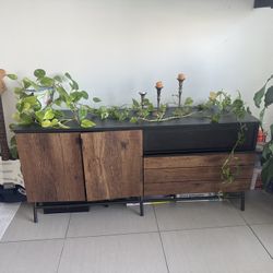 Brown Black Cupboard 