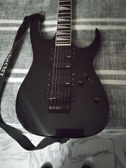Schecter Black Electric Guitar with Strap