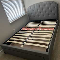 Full Bed Frame With Storage