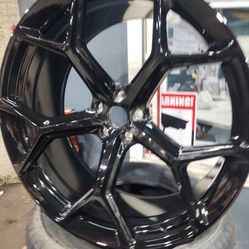 Audi RS-style wheels - gloss black 23x10 - 5x112