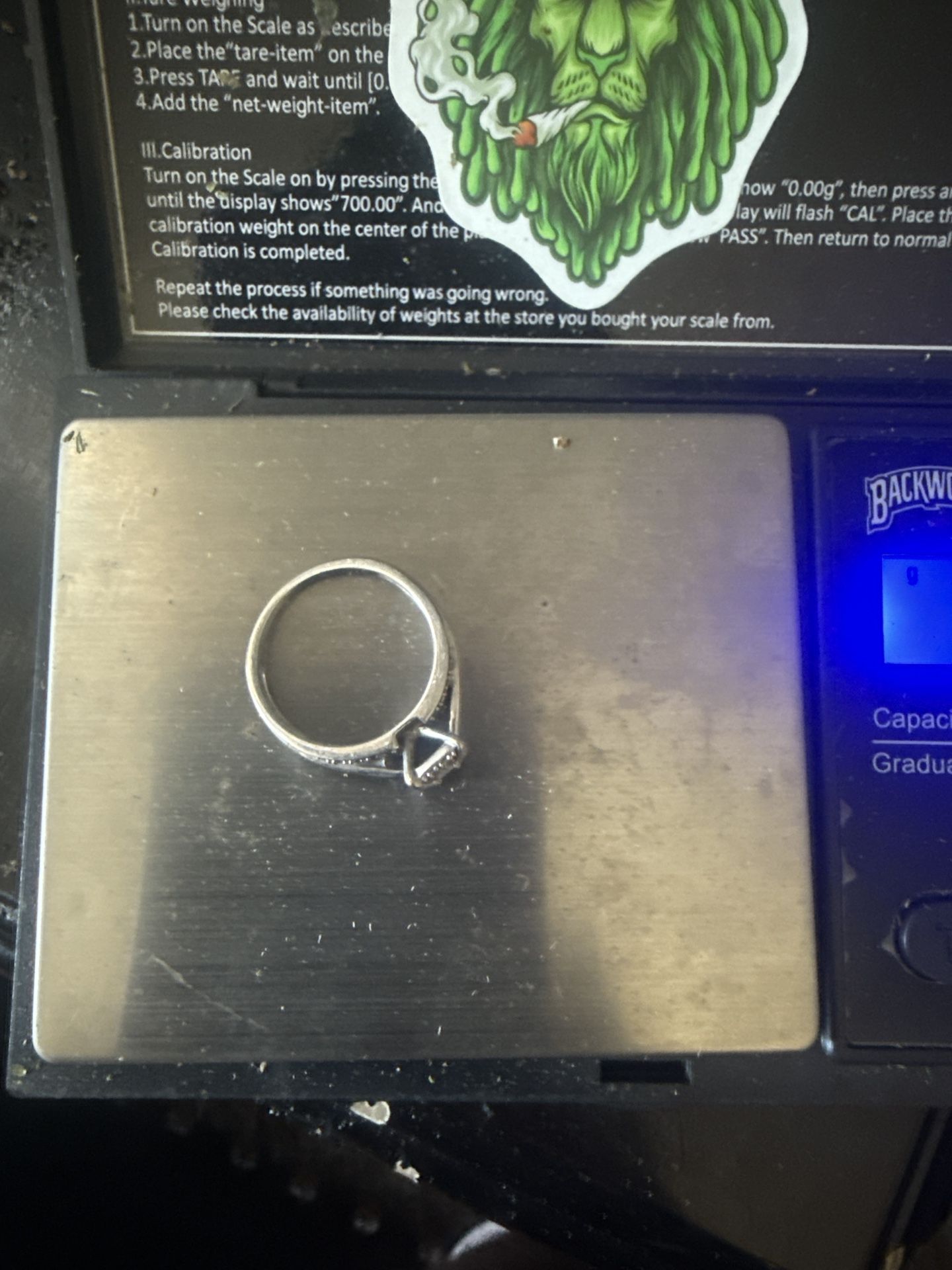 14k White Gold Ring