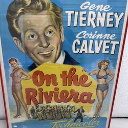 Original 1951 Movie Theatre Póster