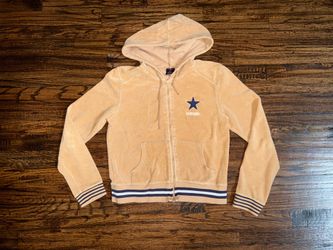 Polo Ralph Lauren Assassin Velour Zip Hoodie Pullover “Peach Pink” Size Medium
