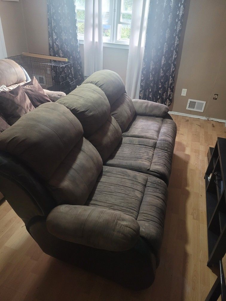 2 Brown Couches