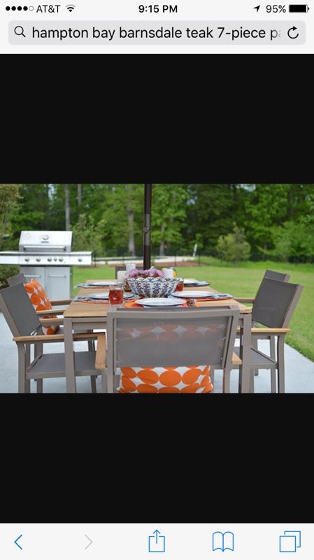 Hampton Bay Barnsdale 7 Piece Dining Set New For In