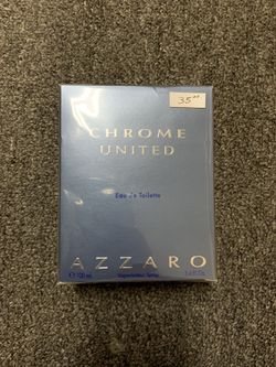 Authentic Chrome United Cologne by Azzaro for Men EDT 3.4 oz New In Box