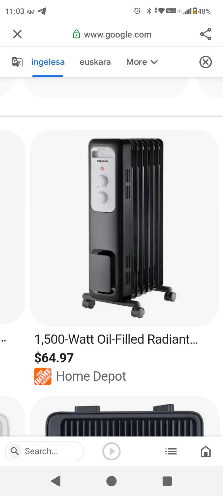 Pelonis Area Heater Only Used A Couple Of Times Last Winter Have No Room For It I Am Moving