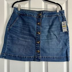Maison Jules Denim Mini Skirt - Women’s Size 14