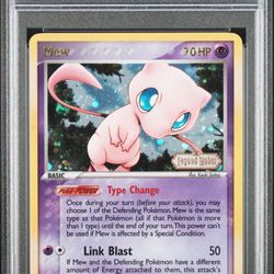 Pokémon TCG Mew 10/92 EX Legend Maker 2006 Reverse Holo Rare Card PSA 9