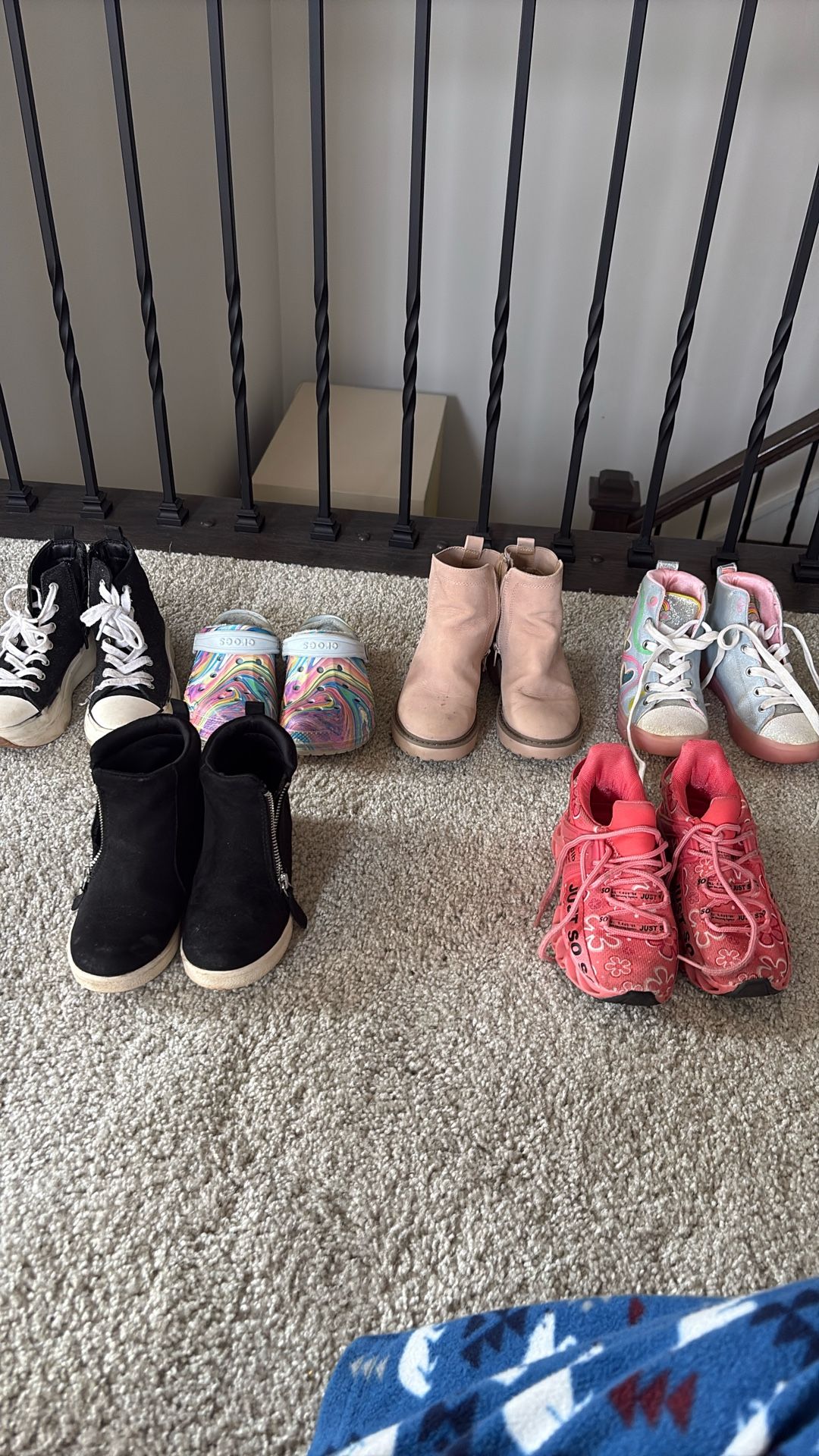 Girls shoes and boots kids size 13 to 14