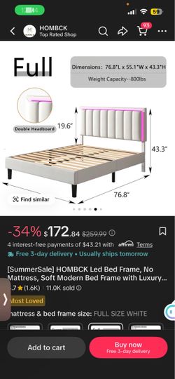 Brand new bed frame