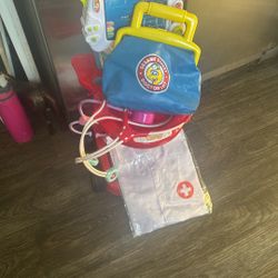 Kids Cart Doctor Nurse Pretending 