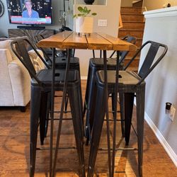 Bar Height Table And Four Stools