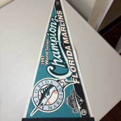 1997 World Series Champions Florida Marlins Pennant 